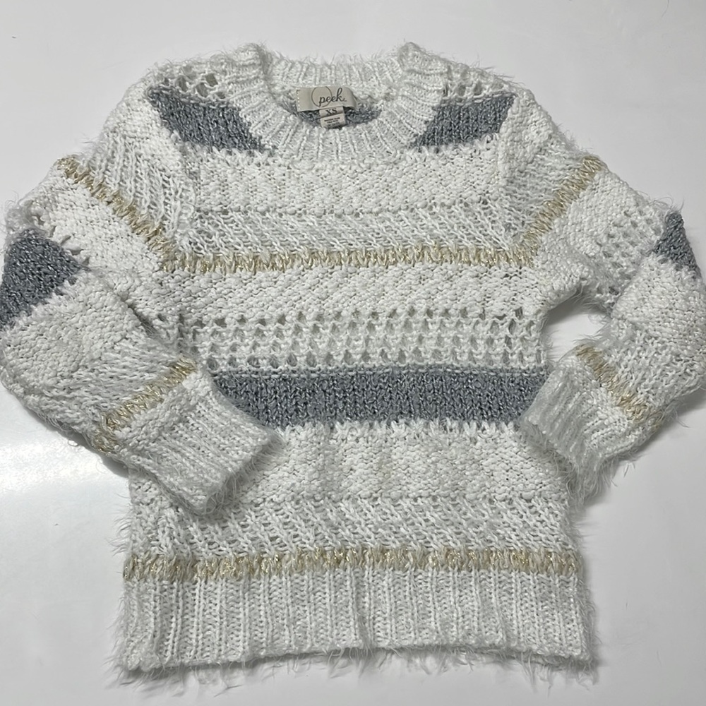 Peek Crocheted Sweater Size XS (2-3)
